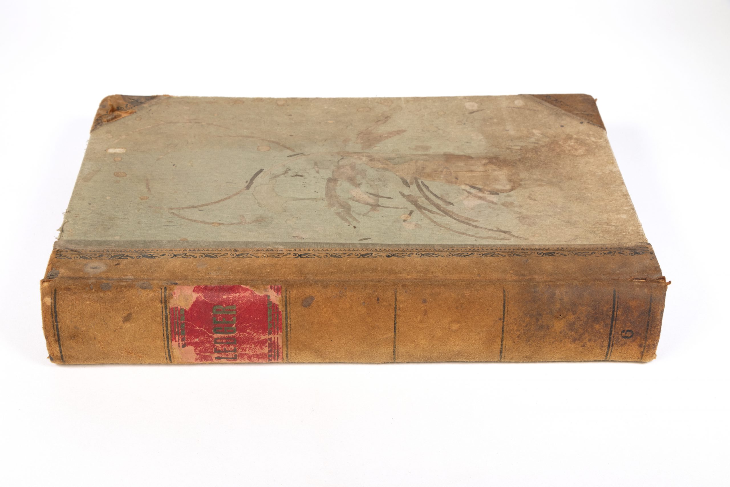 aged hardcover book